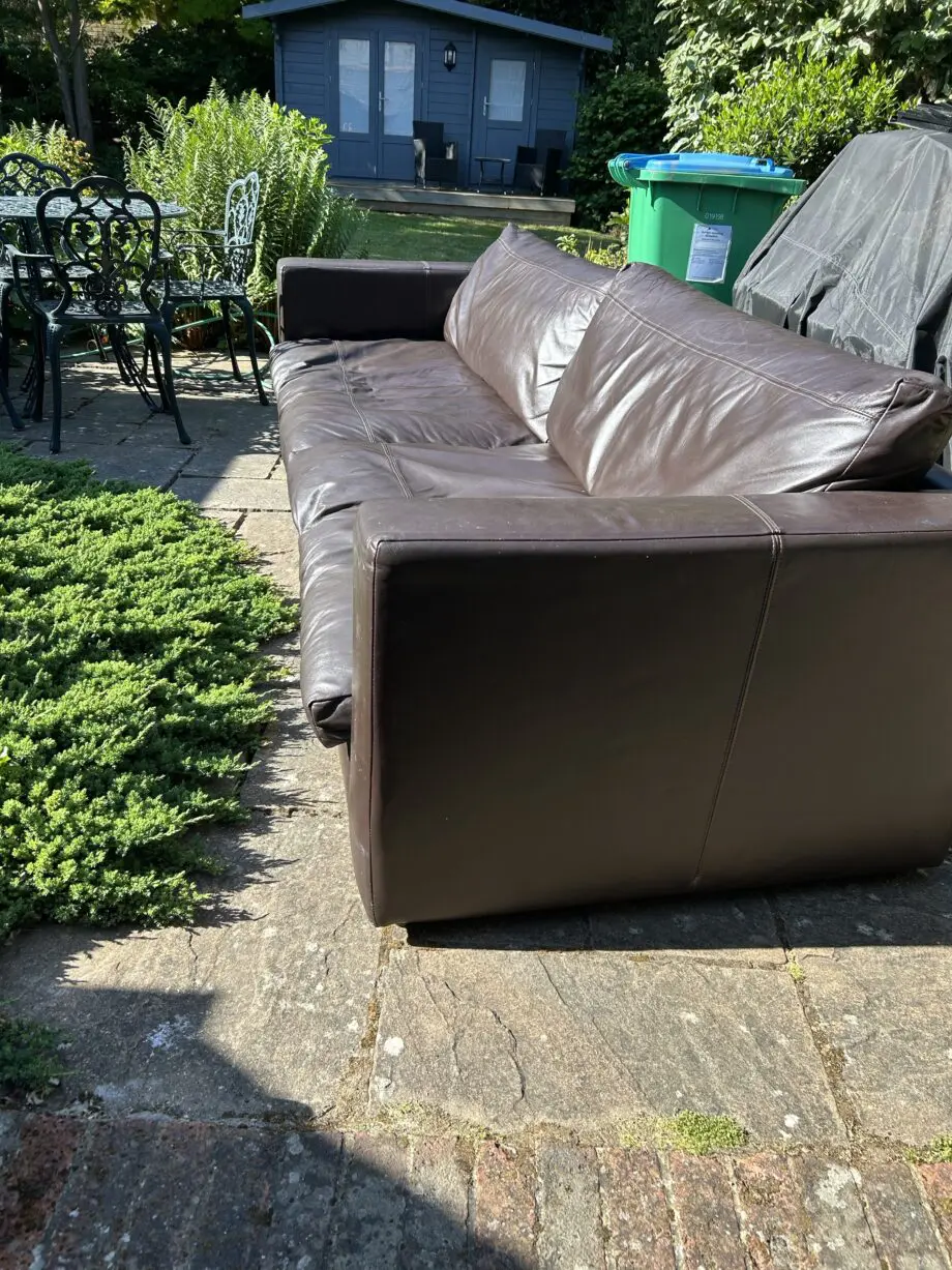 Sofa Workshop sauvage chocolate Jack large leather sofa