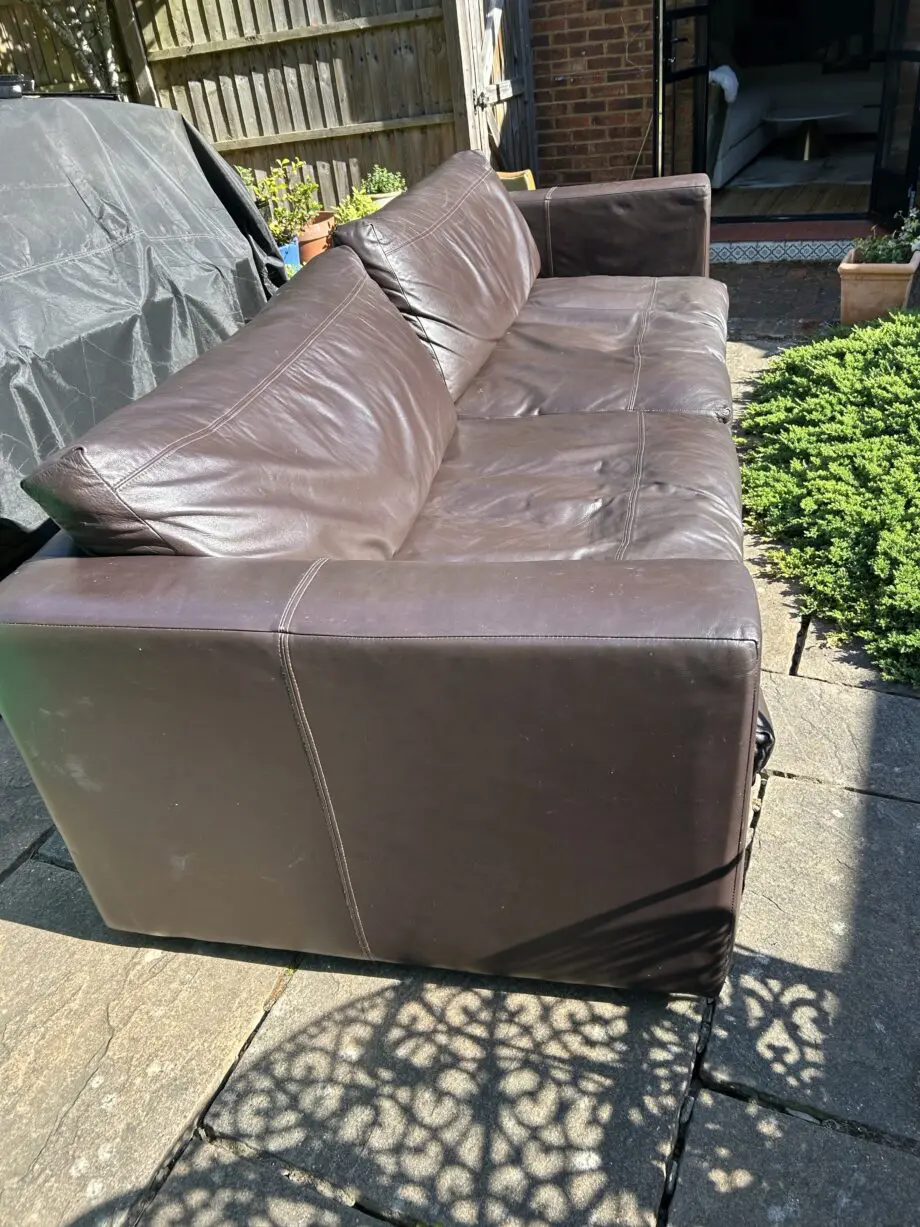 Sofa Workshop sauvage chocolate Jack large leather sofa