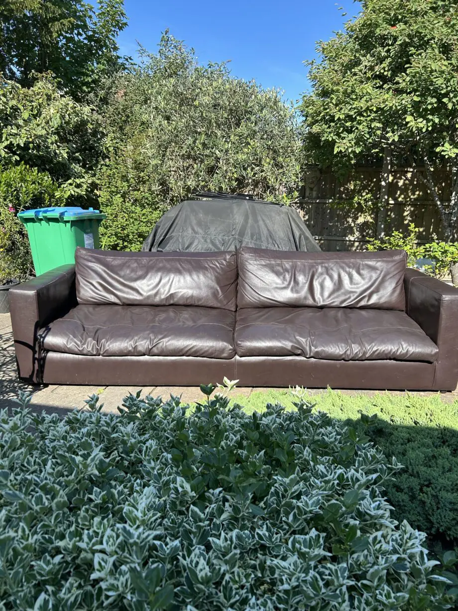 Sofa Workshop sauvage chocolate Jack large leather sofa