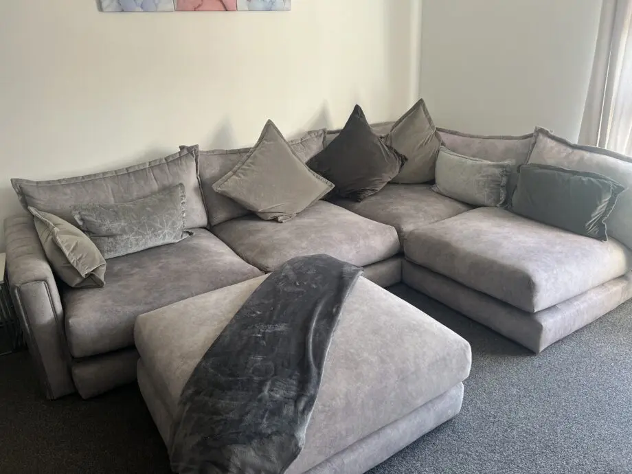 Dfs platinum Devine left hand corner sofa