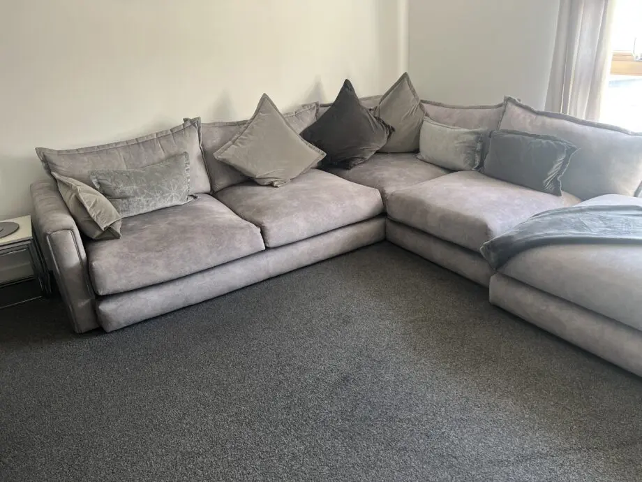 Dfs platinum Devine left hand corner sofa