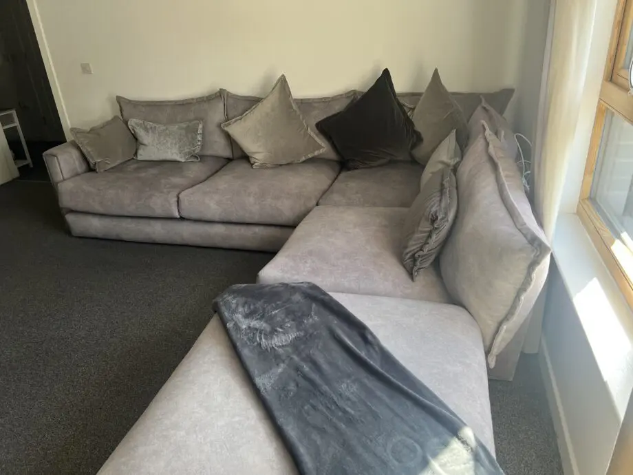Dfs platinum Devine left hand corner sofa
