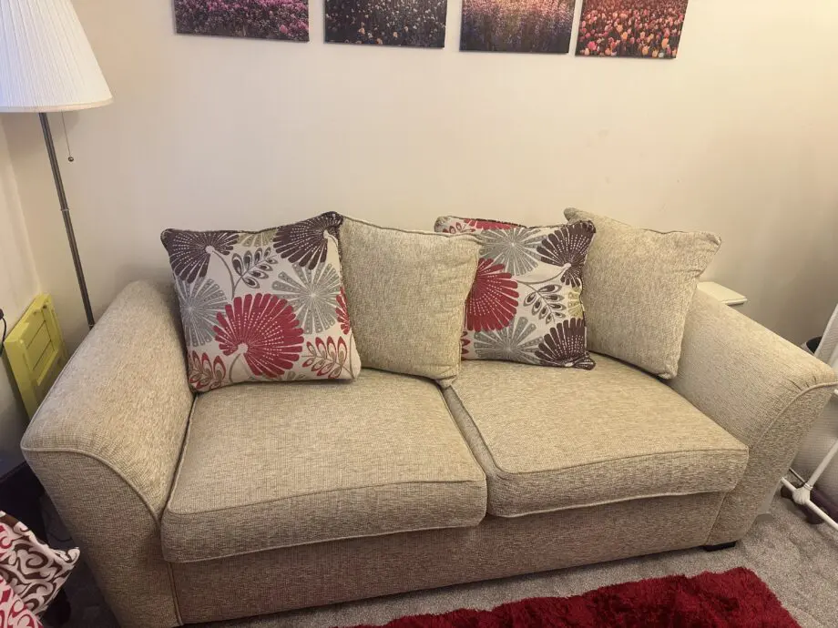 SCS 3 Seater Sand/Beige Scattered Sofa