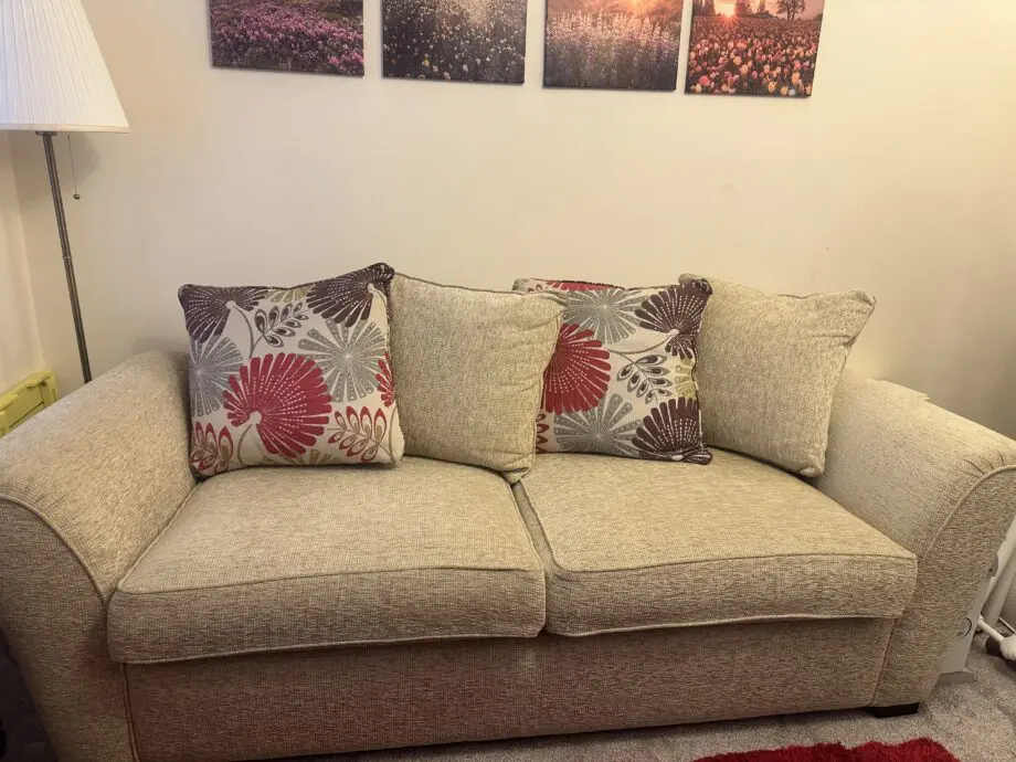 SCS 3 Seater Sand/Beige Scattered Sofa