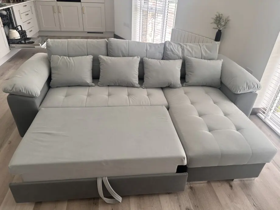 SofaBargain Grey sofa bed with storage