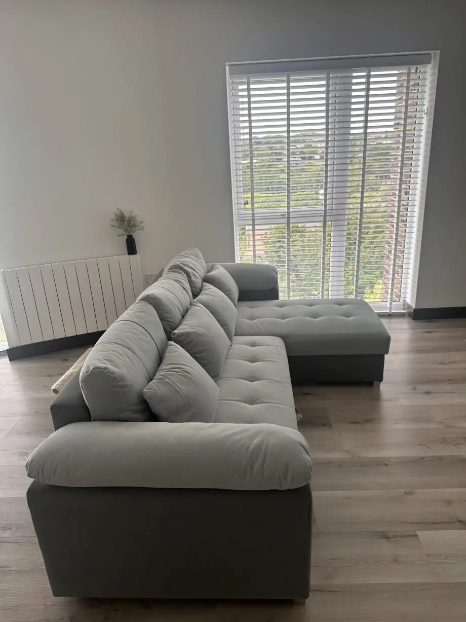 SofaBargain Grey sofa bed with storage
