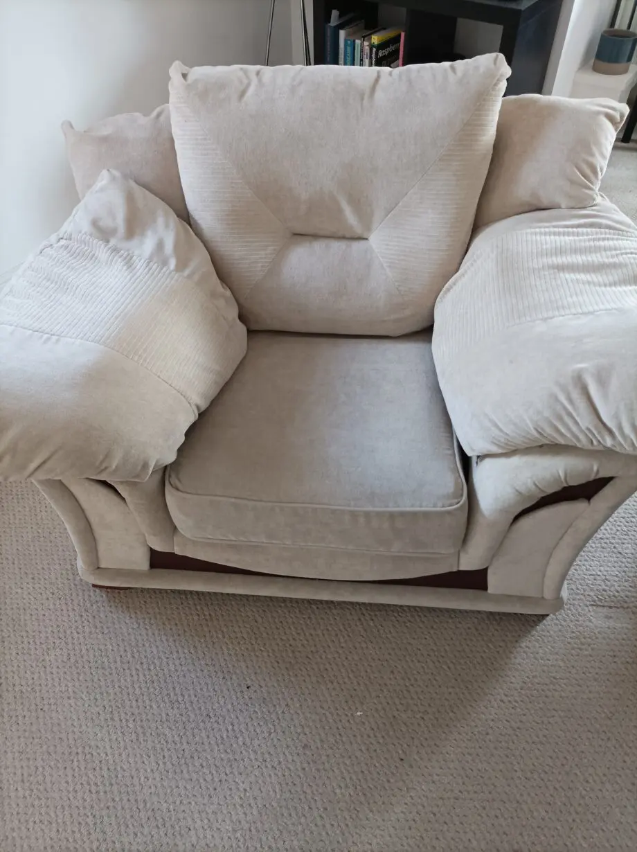 Beige Lounge Chair