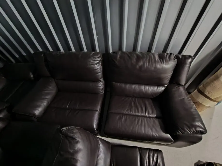 Harveys full leather recliner sofas