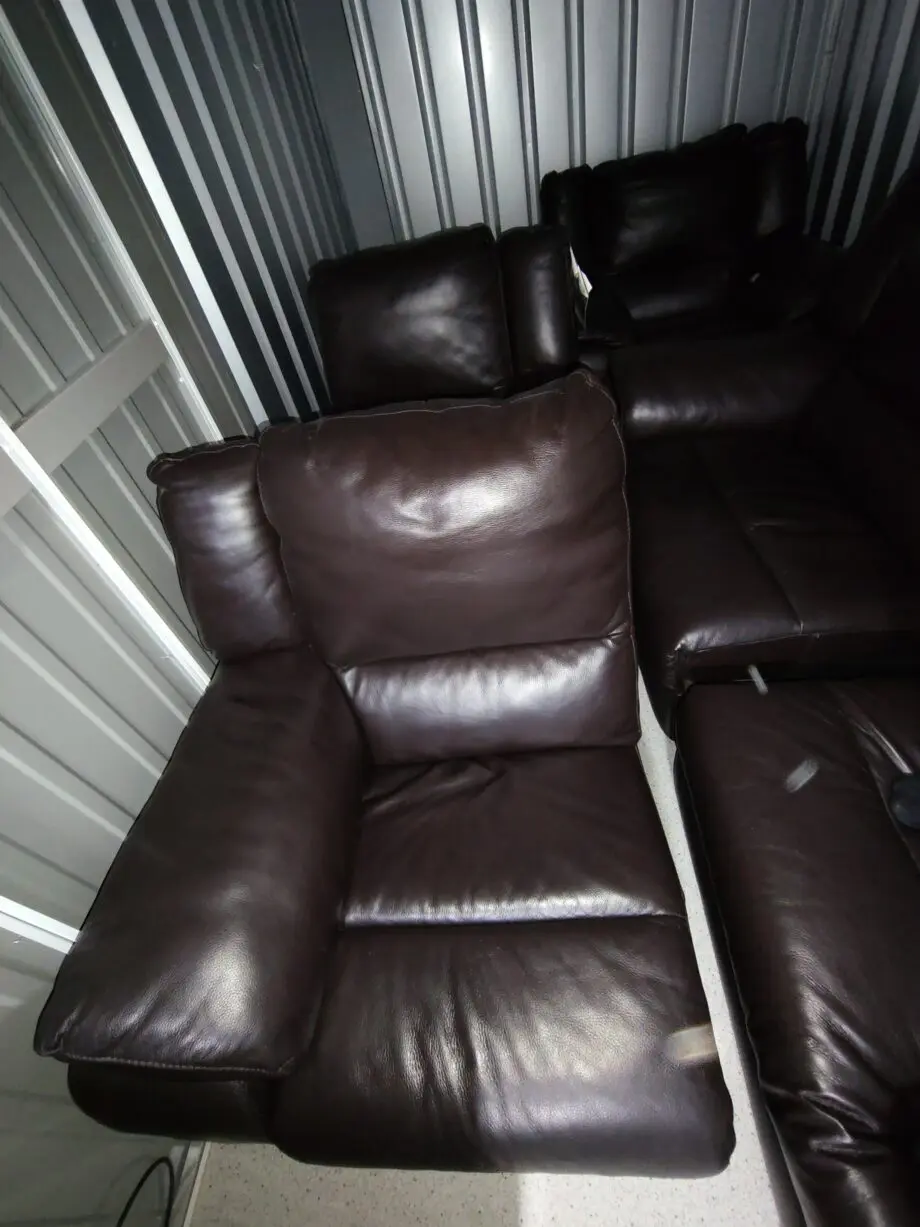 Harveys full leather recliner sofas