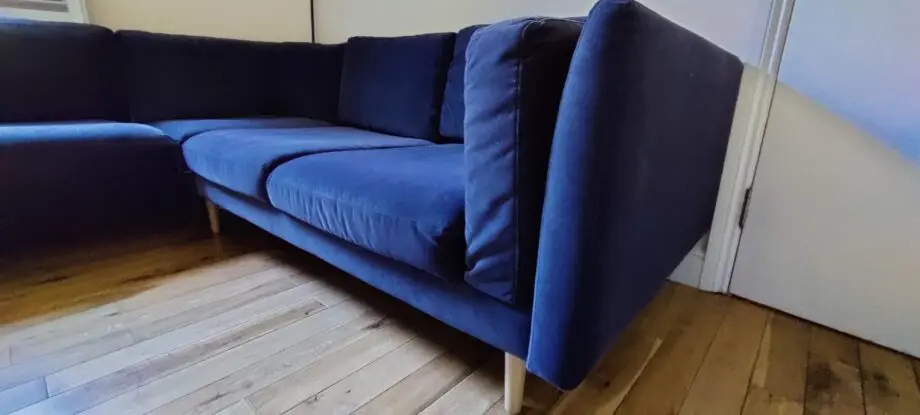 Rose & Grey Dulwich Corner (L-hand) Sofa in Aquaclean Velvet