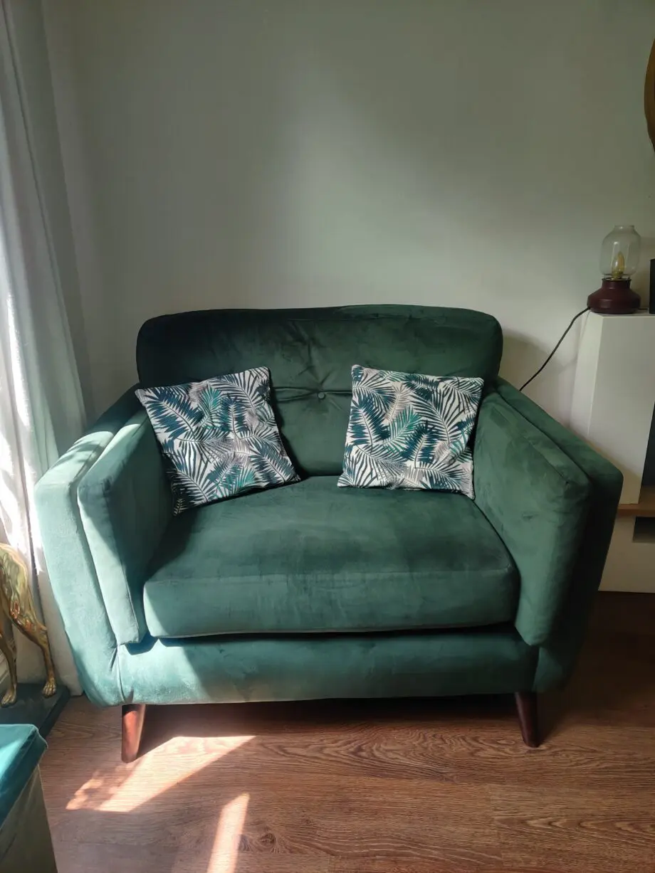 SCS Emerald Green Ferndale Corner Sofa with Snuggle Chair (Sofa set)