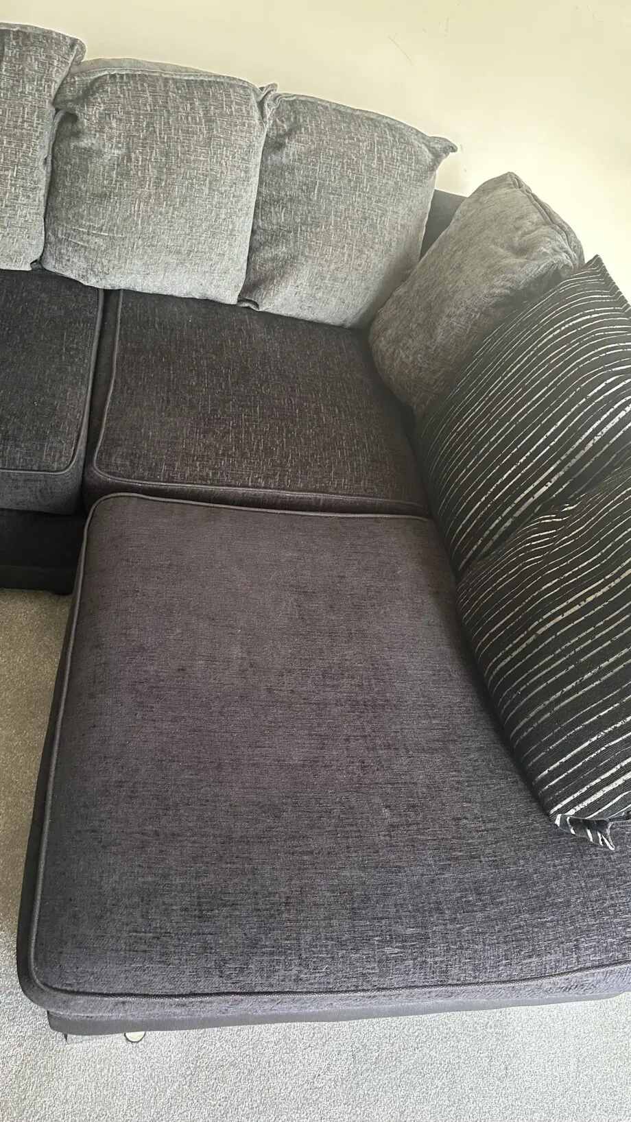 DFS Grey 3 seater corner sofa