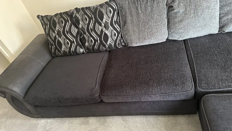 DFS Grey 3 seater corner sofa