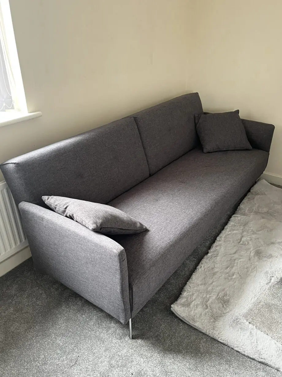 Grey sofa bed