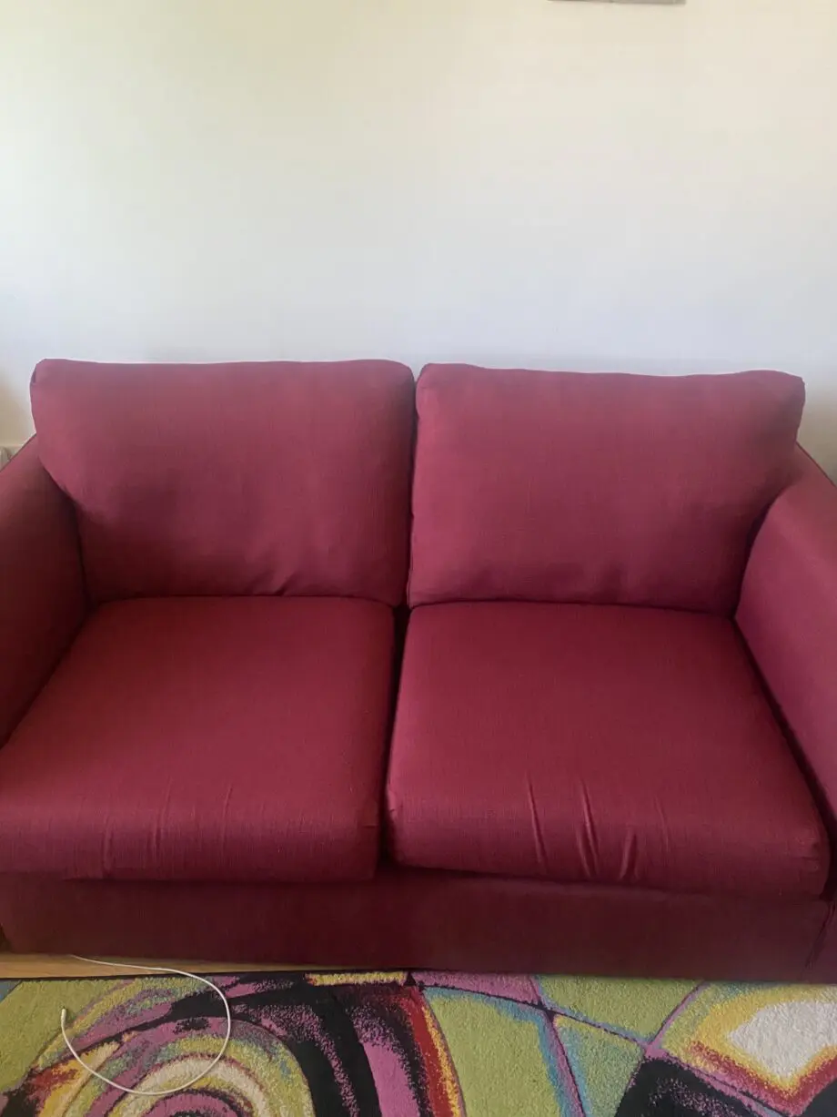 Beautiful maroon sofas (2)
