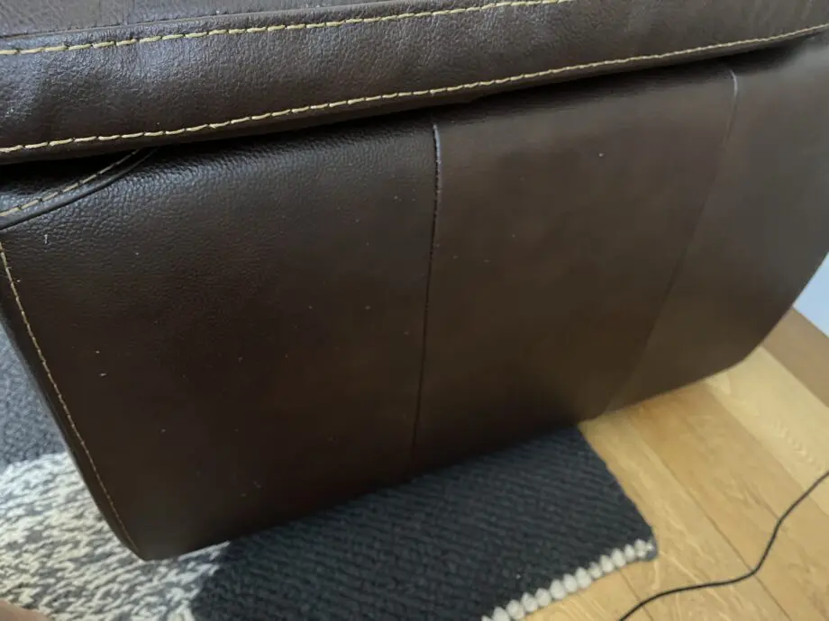 Furniture Village Dark Brown Leather Sfa