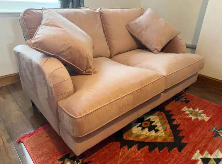 Payton Blush ‘Velvet’ 2 Seater Sofa