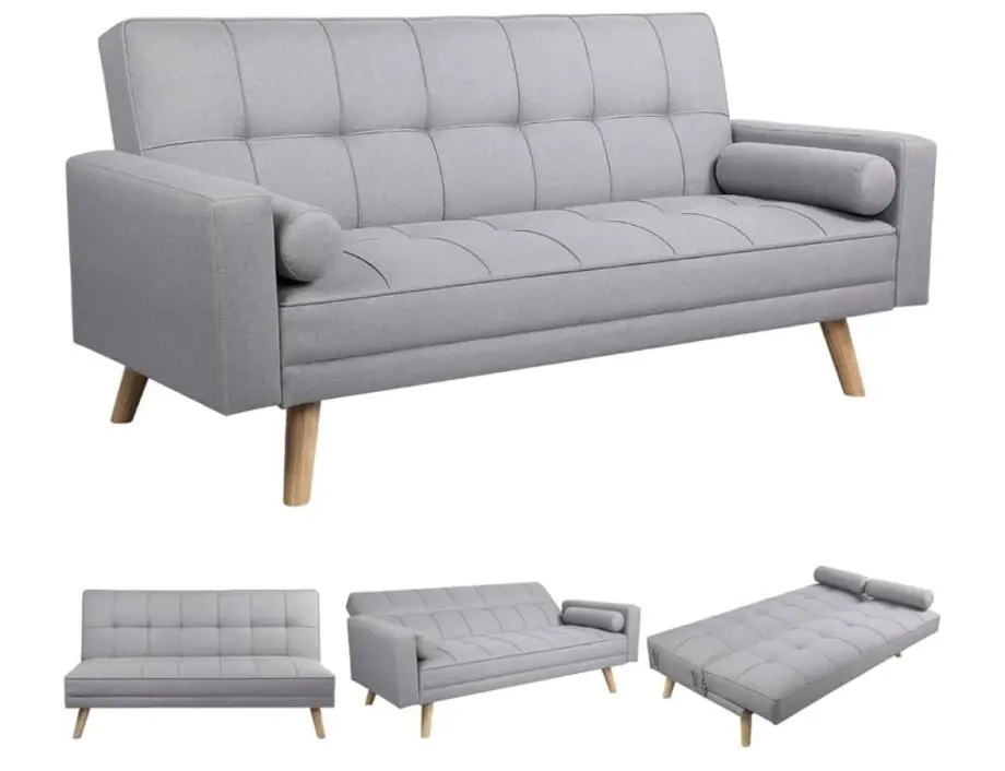 Grey Amazon Sofa and Recliner