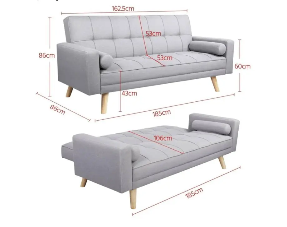 Grey Amazon Sofa and Recliner