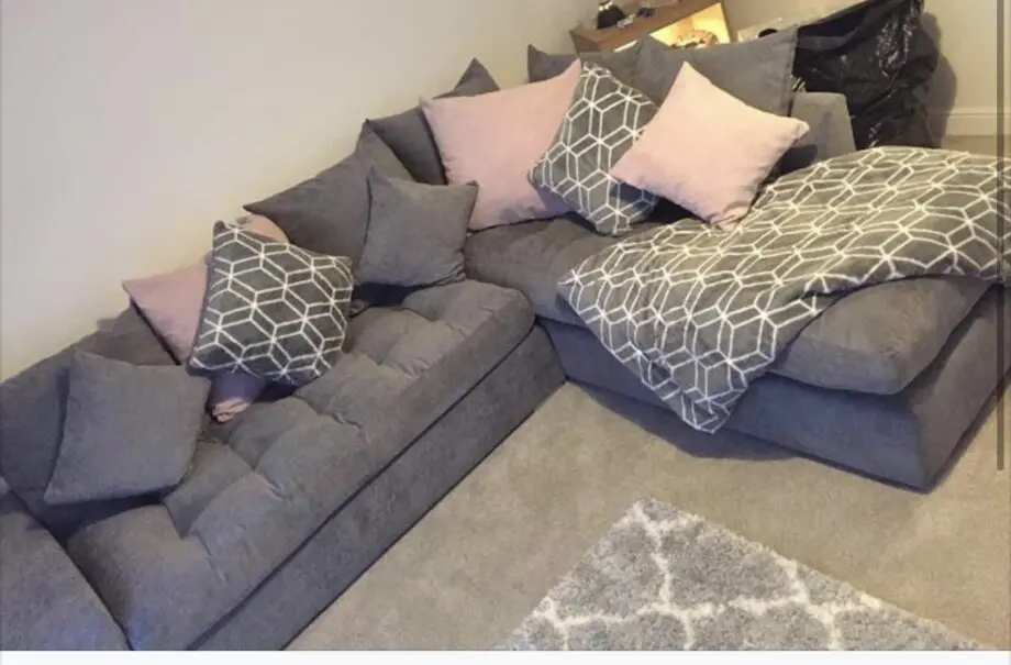 grey corner sofa