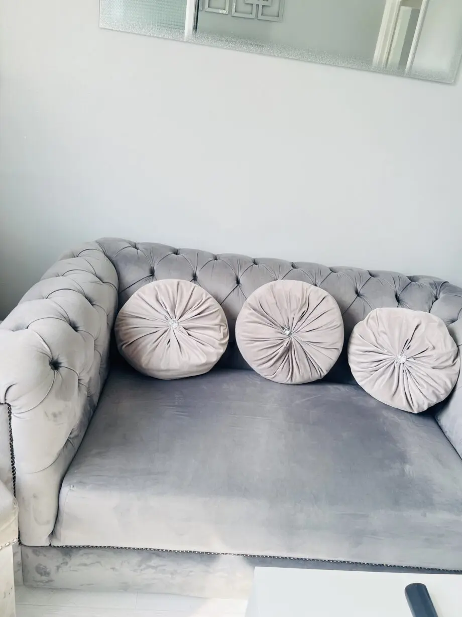 Velvet sofa