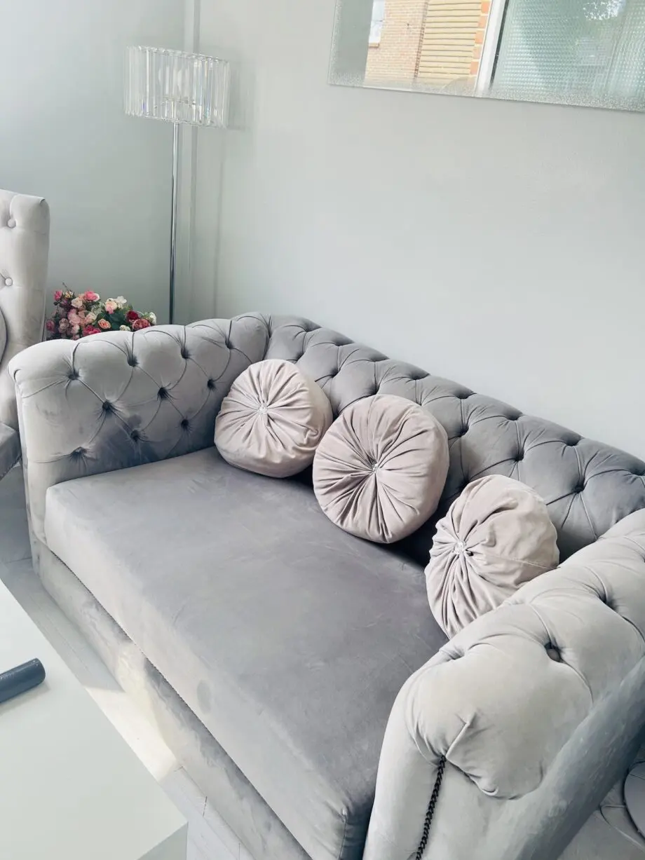 Velvet sofa