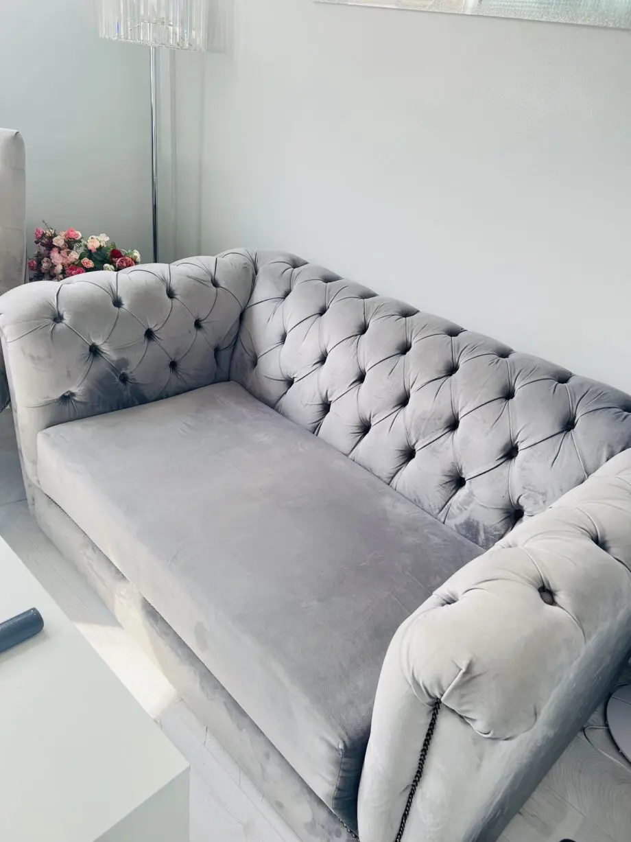 Velvet sofa