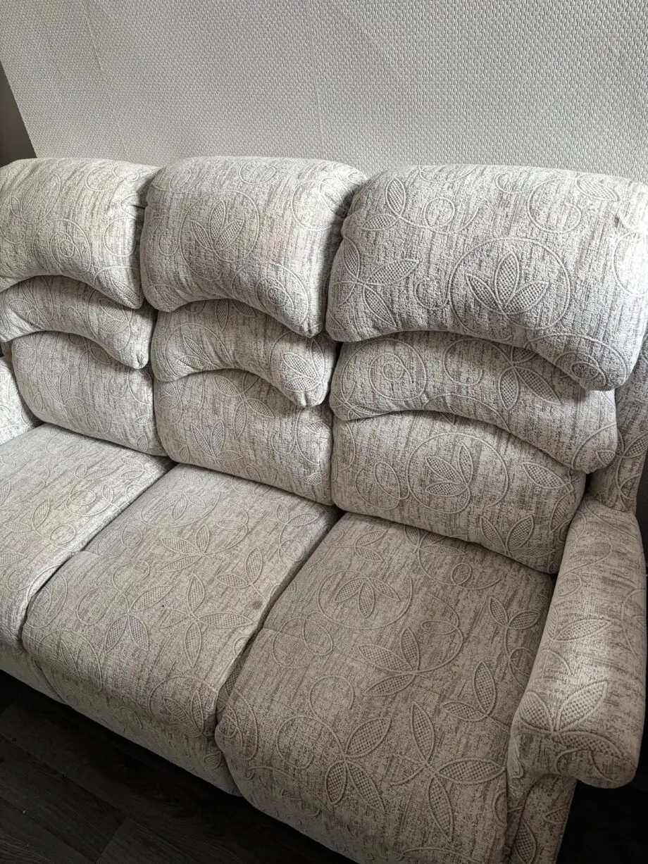 Beige sofa set