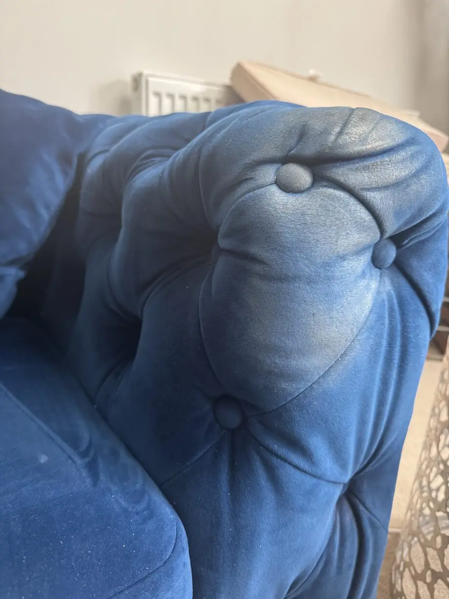 Oak Furniture Amara Royal Blue 3 Seater