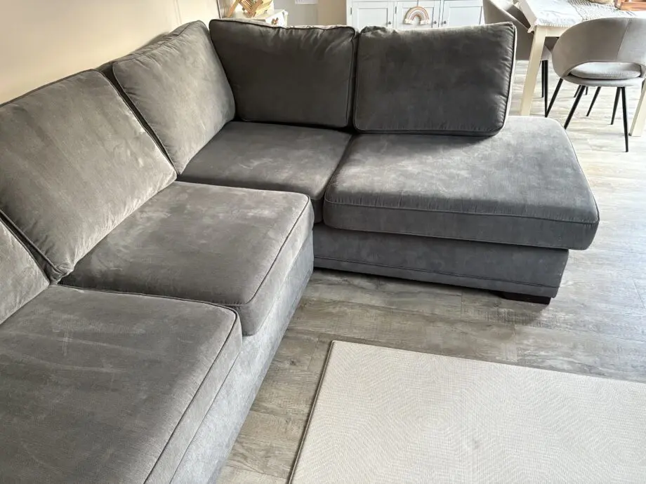 DFS Grey Orka corner sofa