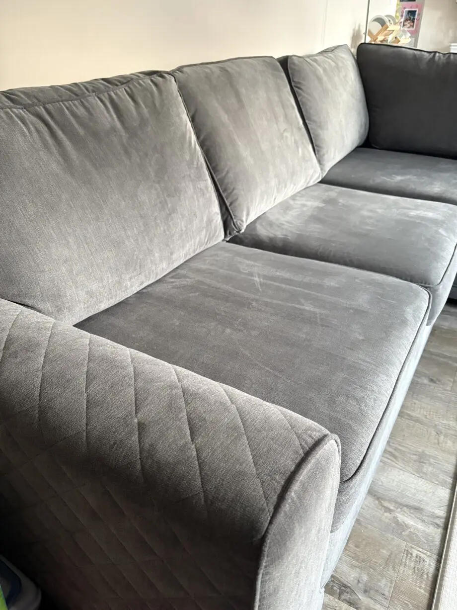 DFS Grey Orka corner sofa