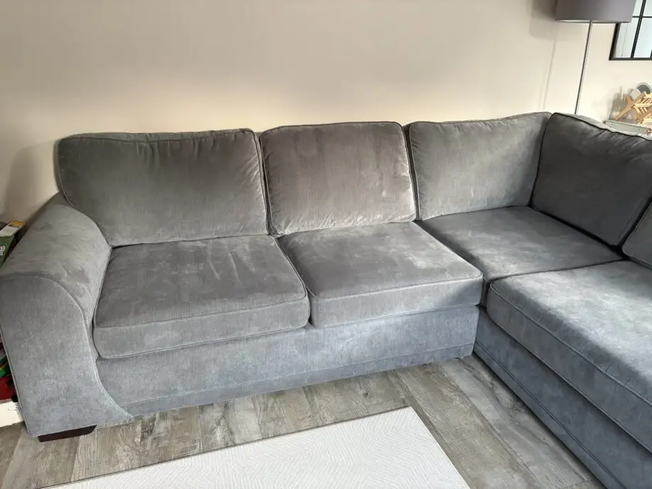 DFS Grey Orka corner sofa