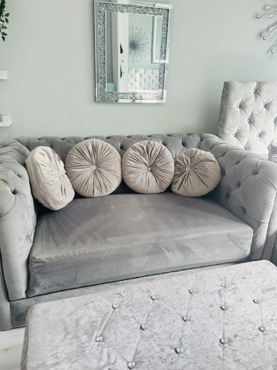Velvet sofa