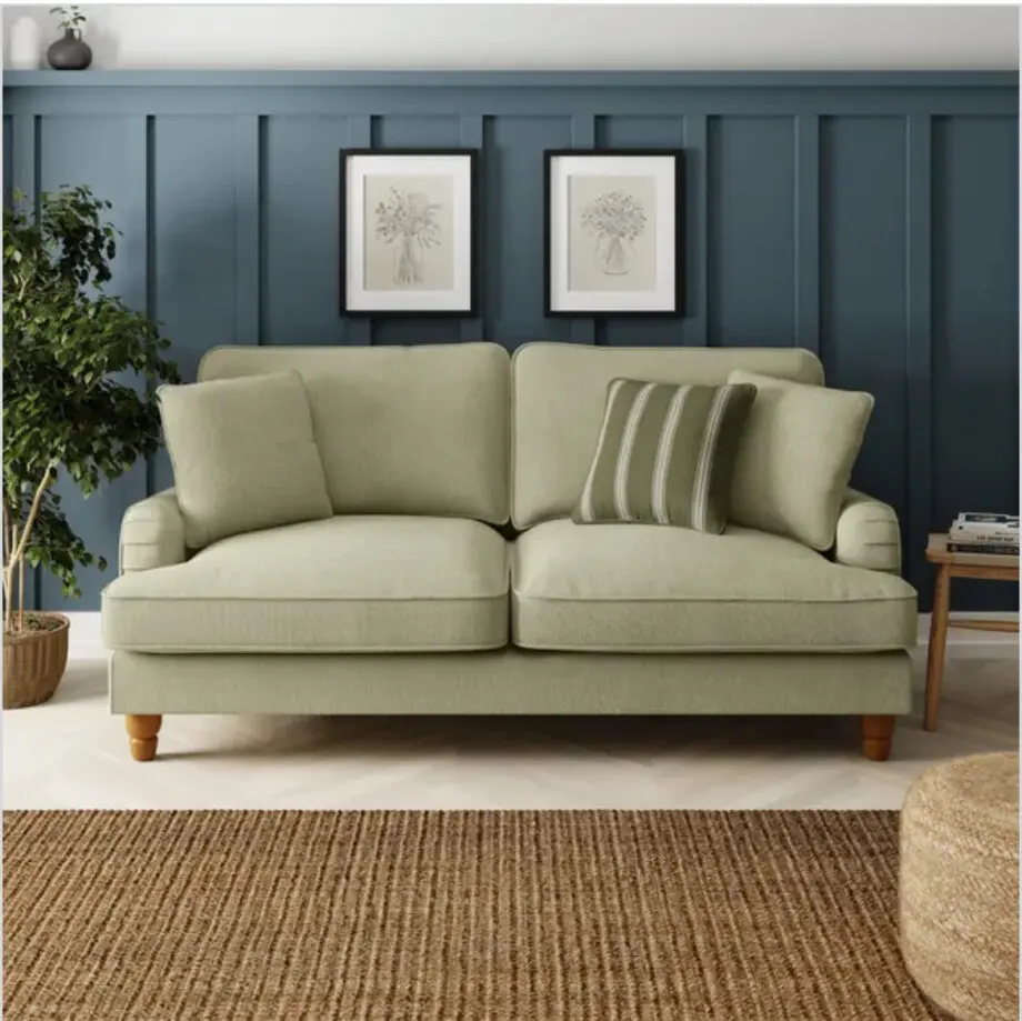 Dunelm Beatrice 3 Seater Sofa in Sage Green