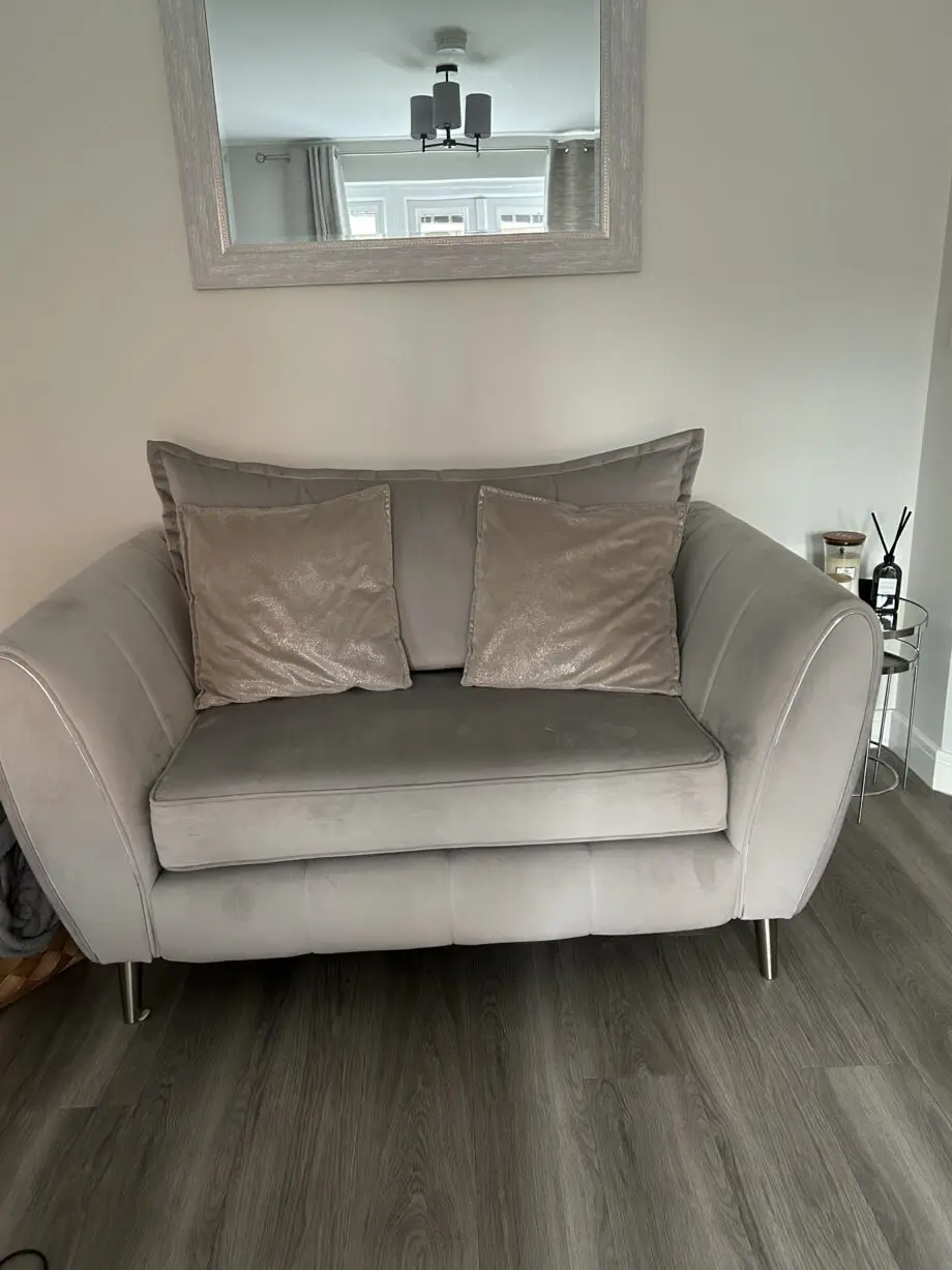 Sofology Gabrielle 3-seat sofa, loveseat and footstool in grey