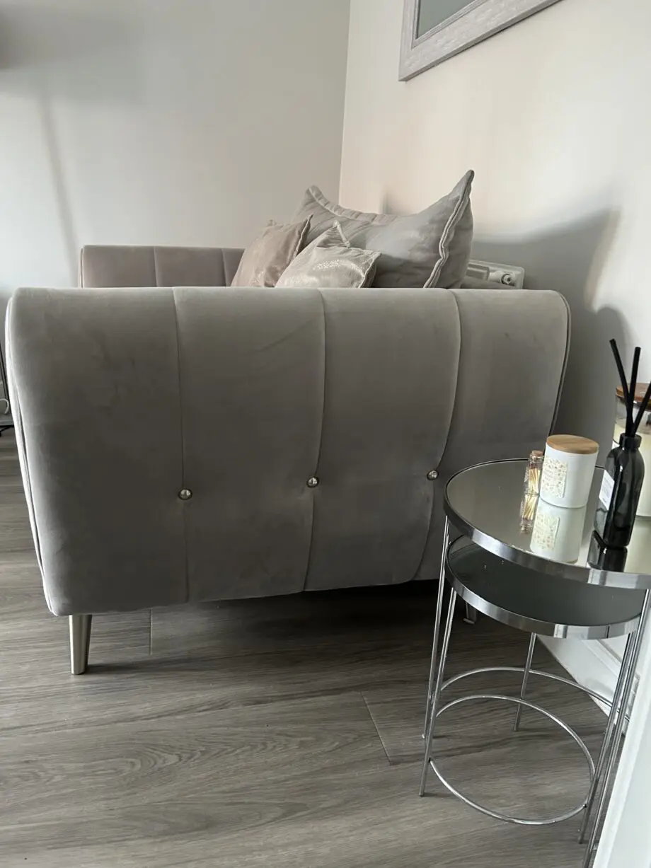 Sofology Gabrielle 3-seat sofa, loveseat and footstool in grey