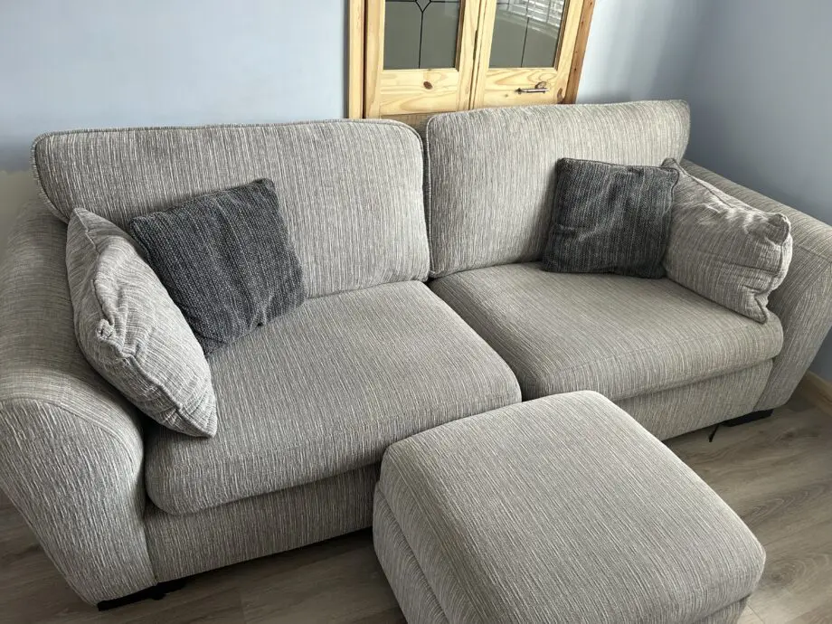 4 seater sofa and stool