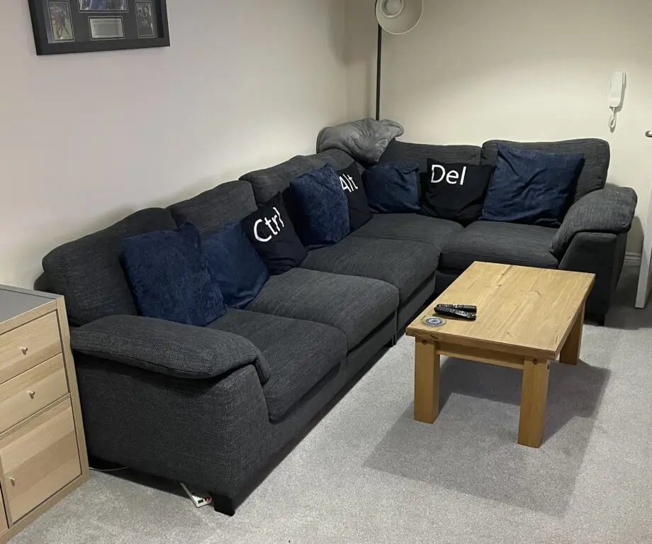 DFS Dark Grey Euphoria Corner Sofa