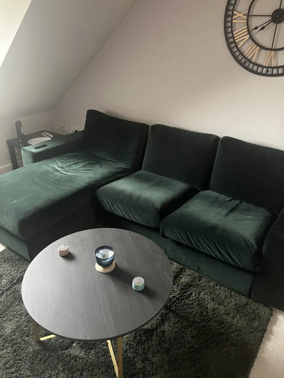 IKEA VILME 3-seat sofa with chaise longue