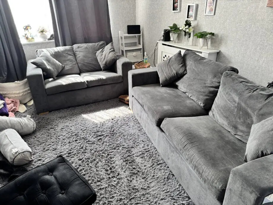 Littlewoods Valencia Sofa Set Grey