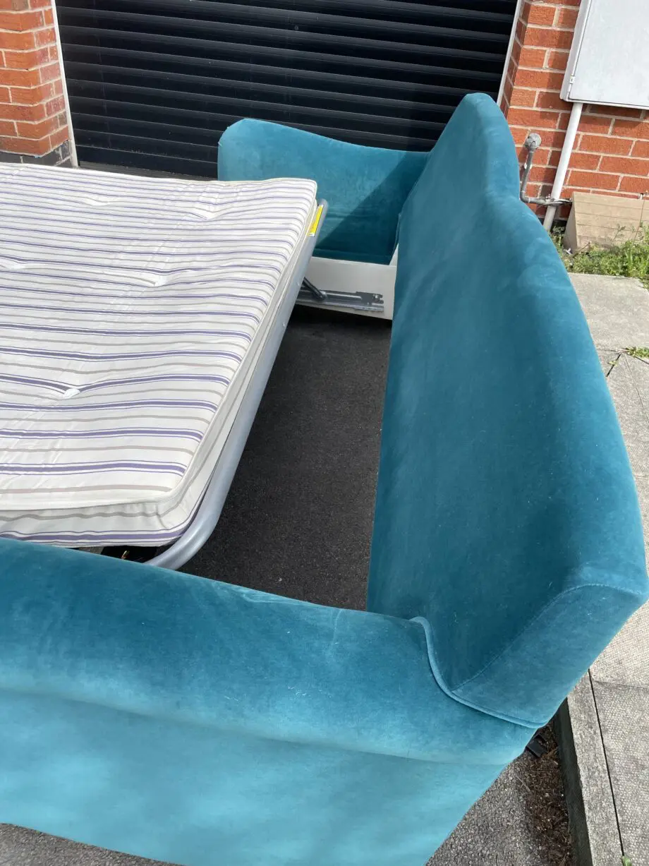Sofa.com Neputune velvet Bluebell sofabed