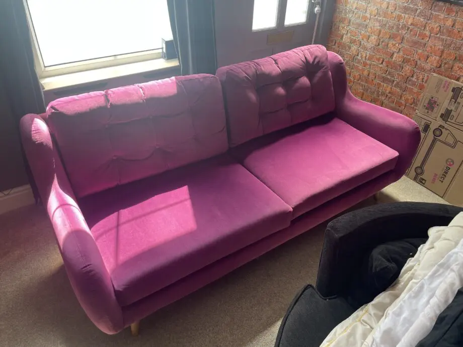 DFS French Connection Pink Camden Sofa