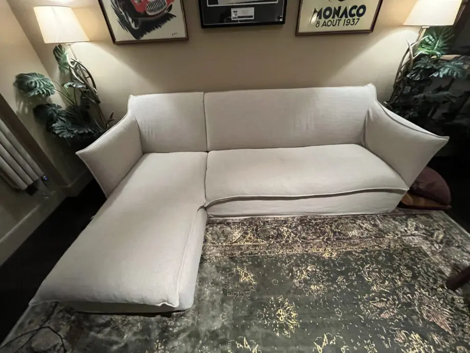 Love Your Home Beige Sophie Corner Sofa Bed with Chaise