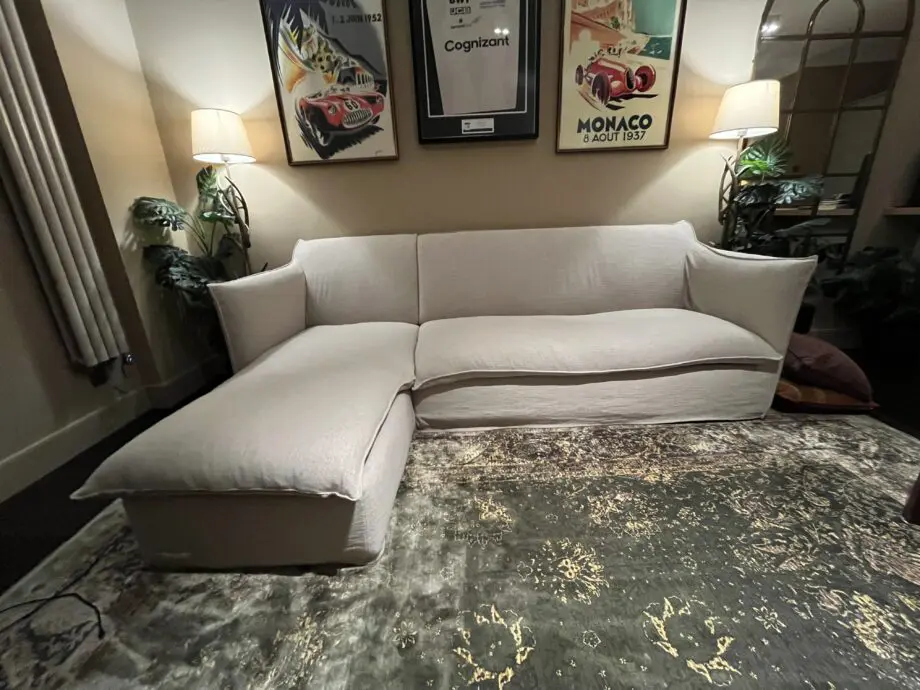 Love Your Home Beige Sophie Corner Sofa Bed with Chaise