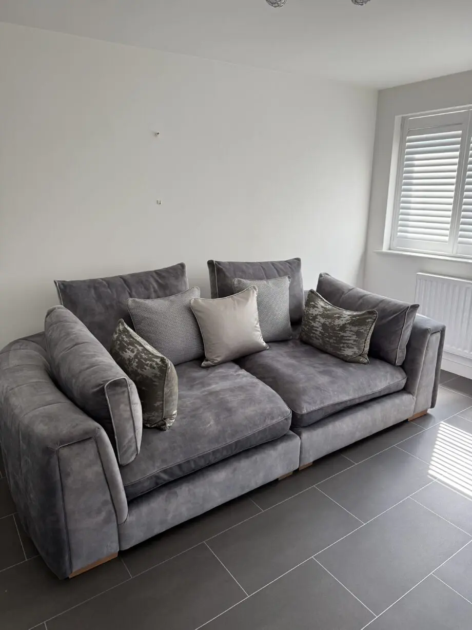 3 Seater/ Split Standard Full Back Light Wood Feet