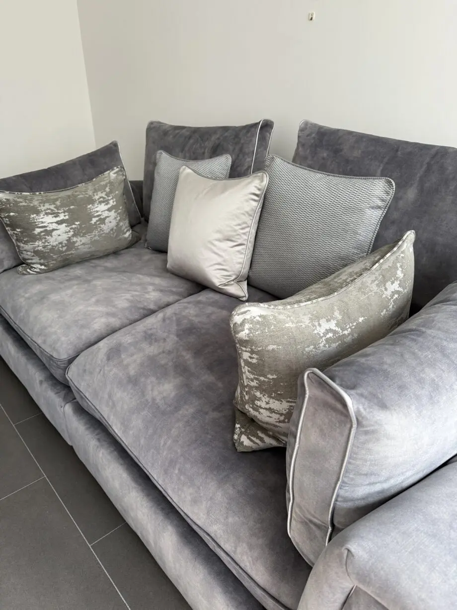3 Seater/ Split Standard Full Back Light Wood Feet