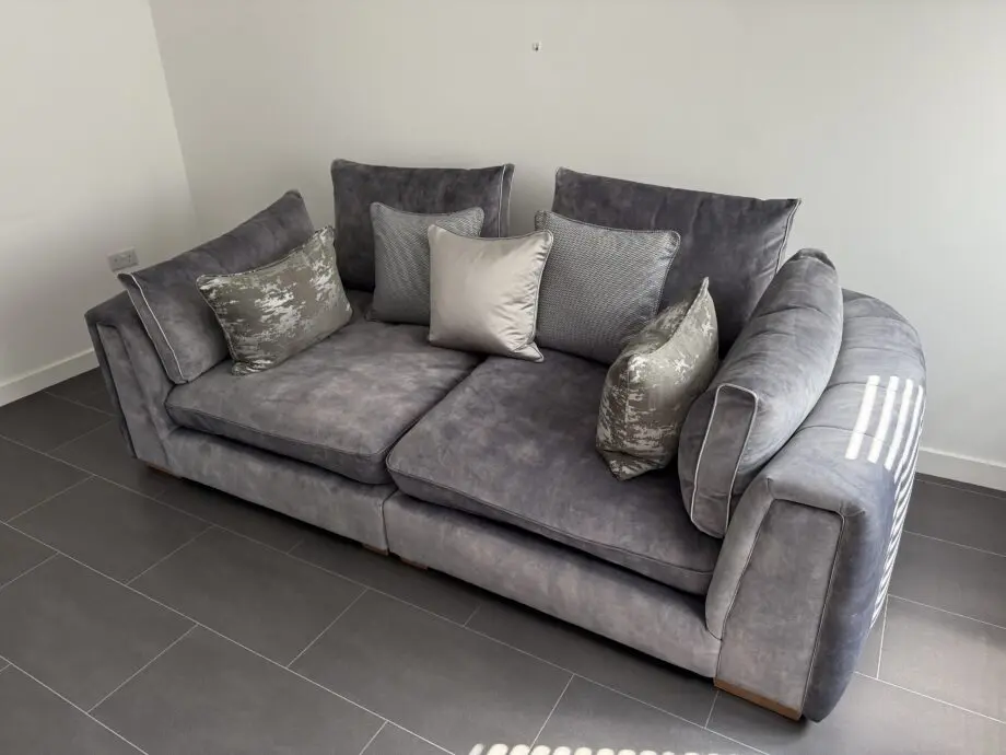 3 Seater/ Split Standard Full Back Light Wood Feet