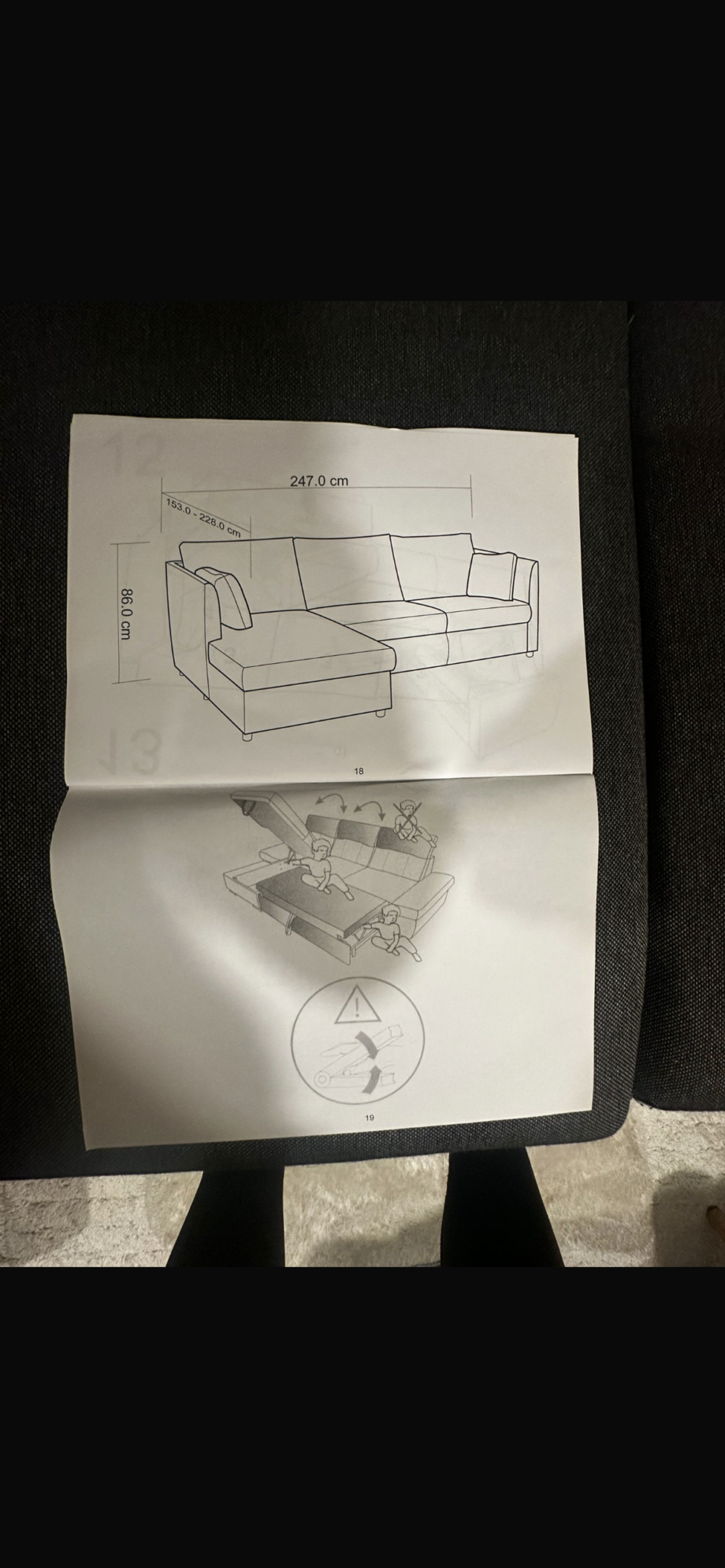 MADE Corner Sofa Bed
