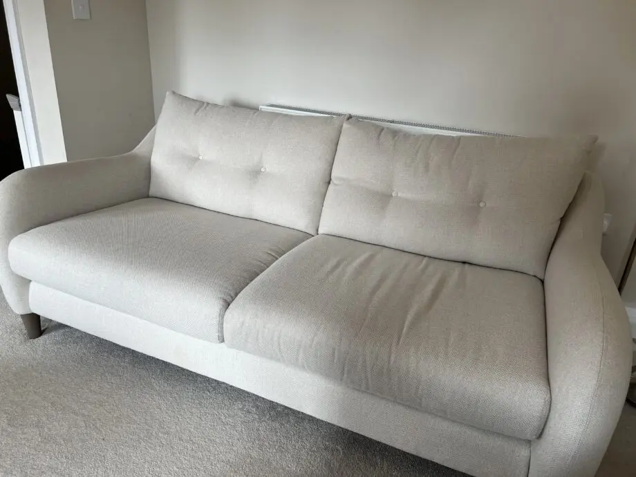 3 seater cream sofa