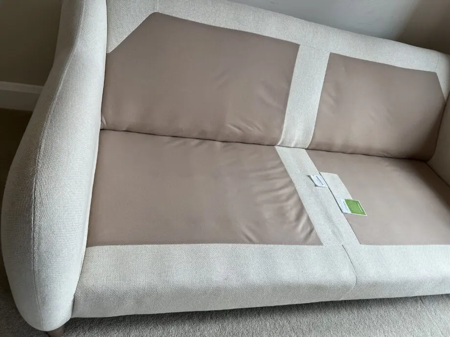 3 seater cream sofa